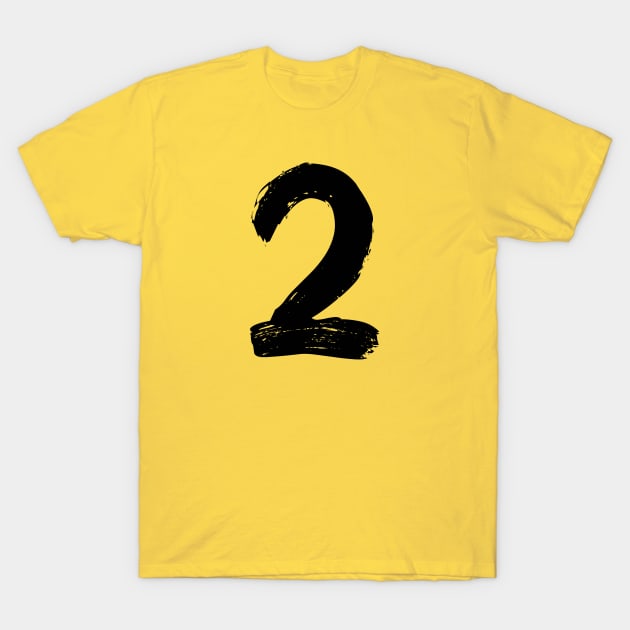 Number 2 T-Shirt by Erena Samohai